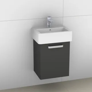 Artiqua 411 Waschtischunterschrank für Vero 070445, Anthrazit Hochglanz, 411-WUT-D22-R-7015-51 411-WUT-D22-R-7015-51