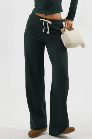 Gerade geschnittene Sweatpants mit Kordelzug