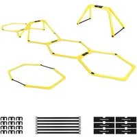 MSports® Koordinationsleiter Koordinationsleiter Multifunktional, 6X Hexagon-Elemente