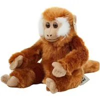 WWF Kuscheltier Plüschtier - Affenbaby hellbraun (23cm)