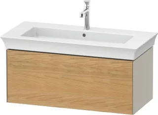 Duravit White Tulip Waschtischunterbau wandhängend Natur Eiche & Taupe Matt & Seidenmatt 984x458x410 WT42420H5600010