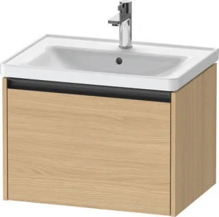 Duravit Ketho.2 Waschtischunterbau wandhängend Natur Eiche Matt 634x455x440 mm - K25082030300000 K25082030300000