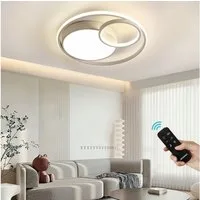 JDONG LED Deckenleuchte 50CM/52CM/60CM Deckenlampe Dimmbar Mit Fernbedienung, Einstellbar Farbtemperatur 3000-6500K, Tageslichtweiß, Kaltweiß, Warmweiß, Neutralweiß, für Jungen Babyzimmer Schlafzimmer Wohnzimmer