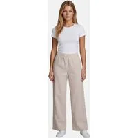 U.S. Polo Assn. Leinenhose USMoolly Damen - Sommerhose luftig mit elastischem Bund Leichte Hose aus Leinenmix mit Taschen und Komfortbund