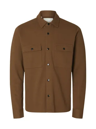 SELECTED MEN - SLMJACKIE SWEAT JACKET NOOS Toffee - Gr. - M