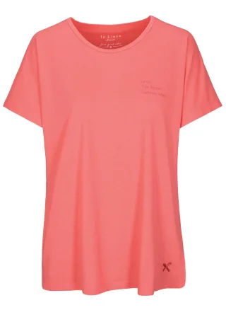 IN LINEA - Da.-Overcut Shirt coral - Gr. - 40