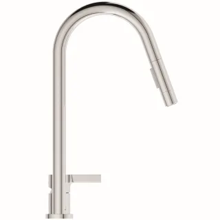 Ideal Standard 2-Loch-Küchenarmatur Gusto Ausladung 240mm 2F-Brause Chrom, BD424AA BD424AA