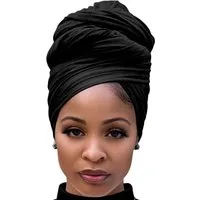 Zaewry Turbanmütze Haarwickel für Damen Schal Turban Langes Haar
