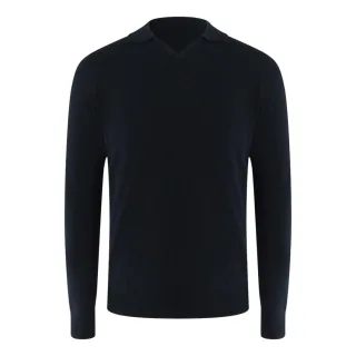 Aquascutum Active Derby Polo Schwarzes Polohemd