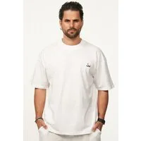 SOULSTAR T-Shirt mit Stickerei Herren Oversize-Fit Kurzarm Shirt mit Rundhals-Ausschnitt