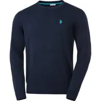 US Polo Assn. Rundhalspullover Besonders hautfreundlich dank 100% Baumwolle