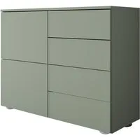 borchardt Möbel Kommode Rova, Sideboard Breite 93 cm, Push-To-Open, verstellbare Einlegeböden, viel Stauraum, Breite 93cm