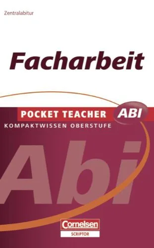 Pocket Teacher Abi - Sekundarstufe II: Facharbeit [Taschenbuch] [2007] Braukmann Werner