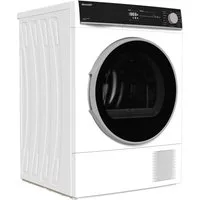 Sharp Wärmepumpentrockner KD-NHH9S8GW3-DE, LED-Display, Knitterschutzfunktion, Schontrommel, Zwei-Wege-Schleudern