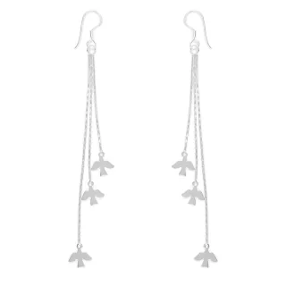 Vogel Ohrringe aus 925 Silber