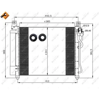 NRF Klimakondensator + Trockner Kia Picanto 1 35888