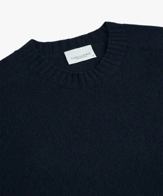 Profuomo - PULLOVER CREW NECK NAVY Navy - Gr. - M