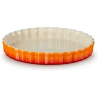 LE CREUSET Auflaufform Tarteform Tradition ofenrot 24cm, Steinzeug