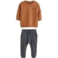 Next Sweatanzug Sweatshirt und Utility-Jogginghose im Set (2-tlg)