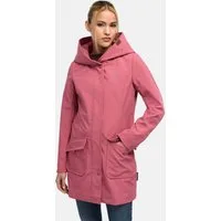 Marikoo Softshelljacke Softshelljacke Mayleen – Damen Übergangsjacke mit Kapuze und mit großer Kapuze