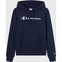 Champion Kapuzensweatshirt Damen Kapuzen-Sweatshirt mit Script-Logo Marineblau