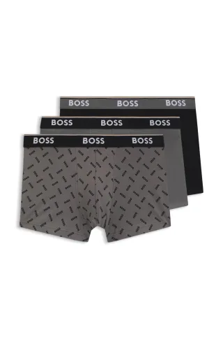 BOSS Menswear Black - Trunk 3P Power Desig Open Grey - Gr. - M