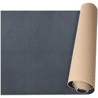ANRO Küchenläufer HomeLoop Meterware Mikrofaser Küchenmatte rutschhemmender Rücken, Rechteckig, Höhe: 3 mm, saugstark zuschneidbar Größe: 100x60cm Anthrazit