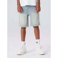 Name It Jeansshorts NKMRYAN JOGGER DNM L SHOR Baumwollmischung, elastisches Bündchen, verstellbar