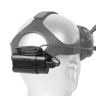 Sunnylife Headband Battery Storage Case Back Clip Holder for DJI FPV Goggles V2 Flying Glasses Power Supply Cable Access