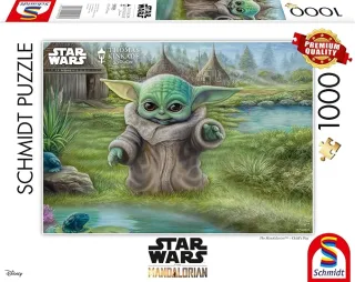 Schmidt  Puzzle 59955  - Thomas Kinkade: Star Wars The Mandalorian (Childs Play) [1.000 Teile]