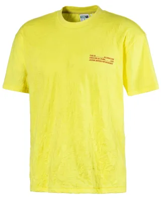 Puma-Veränderung Kurzarm T-Shirt T-Shirt Top Yellow Herren 579880 46