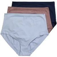 Ulla Popken Maxislip Maxislips 3er-Pack High Waist cleaner Look