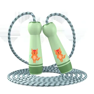 KALOAD 2.8m Adjustable Thick Cotton Jump Rope Comfortable ABS Handle Rope Sports Equipment for Elementary School Kinderg