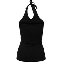 Build Your Brand Tanktop Damen Neckholder Shirt / Stretch-Jersey tailiert
