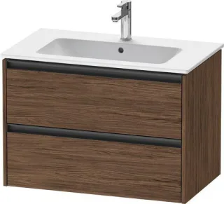 Duravit Ketho.2 Waschtischunterbau wandhängend Nussbaum dunkel Matt 810x480x550 mm - K25263021210000 K25263021210000
