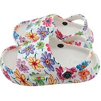 VewoTex Kinder Badelatschen mit Blumenmuster » Kinderschuhe "Clou Shoes" Clog (1 Paar, 1-tlg., Kein Set) Badeschlappen & Slipper » offene Sandalen mit Riemen & Cut-Outs