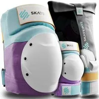 SKATEWIZ Protektoren-Set SHIELD - Skateboard Schonerset für Jugendliche und Erwachsene (Inliner Protektoren Damen Ellbogenschützer Herren, 7-tlg., Handschoner, Ellbogenschoner & Knieschoner Set), Rollschuhe, Schlittschuhe Damen & Skateboard