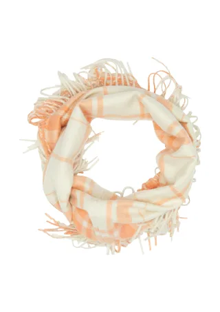 s.Oliver - Snood creme|orange - Gr. - 1