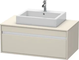 Duravit Ketho Konsolenwaschtischunterbau wandhängend Taupe Matt 1000x550x426 mm - KT669509191 KT669509191