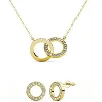 Ella Eisvogel Schmuckset Ophir Infinity Set (Zirkonia), 18 Karat