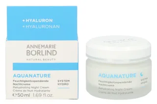 Annemarie Borlind Aquanature Rehydrating Night Cream.