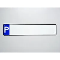 Hermann Schütz Hinweisschild Parkplatz Reservierungsschild neutral 110x520 mm Alu, (1 St)