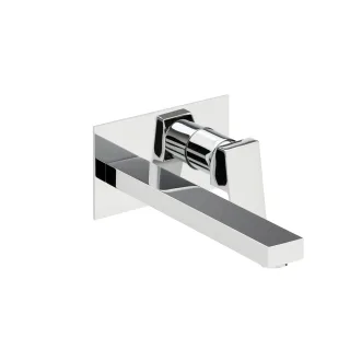 Herzbach neo castell Waschtisch Wandarmatur 180x80 Auslauf 240, Chrom, 12.203657.1.01 12.203657.1.01