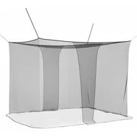vidaXL Bett Moskito-Netz für Bett 156 Maschen Schwarz 220 x 200 x 210 cm (1-tlg)