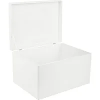 Creative Deco Holzkiste Holzkiste mit Deckel 40x30x24 cm (1cm)
