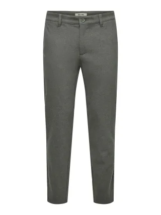 ONLY&SONS - ONSMARK SLIM BRUSH PIQUE 0353 PANTS NOOS Beluga - Gr. - 32