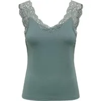 ONLY Spitzentop ONLLUNI TANK TOP WITH LACE DETAIL CS JRS Viskosemischung, regular fit