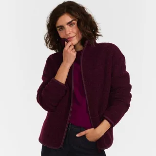 Teddy-Jacke für Damen, Damen, size: regular, Rot, Polyester, by Lands' End