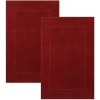 Betz Badematte 2 Stück Badvorleger Premium Badteppich Größe 50x70 cm, unbeschichtet, beidseitig nutzbar, beidseitig nutzbar, Baumwolle, Qualität 650g/m²