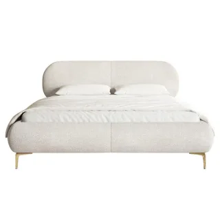 Selsey Polsterbett, Creme, Metall, 160x200 cm, Schlafzimmer, Betten, Polsterbetten